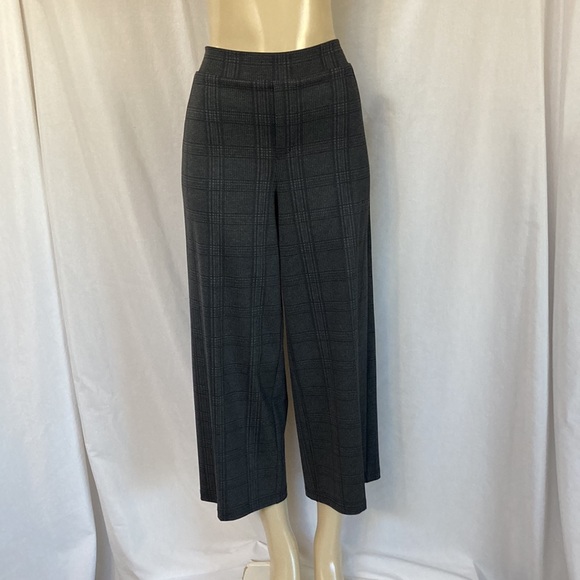 SALE - WIT & WISDOM Pants Women’s Size MP Plaid Wide Leg Cropped Trousers NWOT - Picture 7 of 8